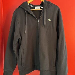 Lacoste Sport Black Full Zip Hoodie Men’s XXL SH7609